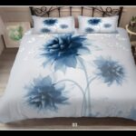 سرویس لحاف روتختی  طرح زنبق آبی