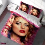 سرویس لحاف روتختی طرح صورتی