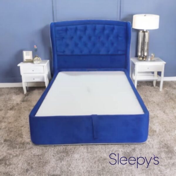 تخت باکس جکدارساده با تاج لمسه گوشواره دار